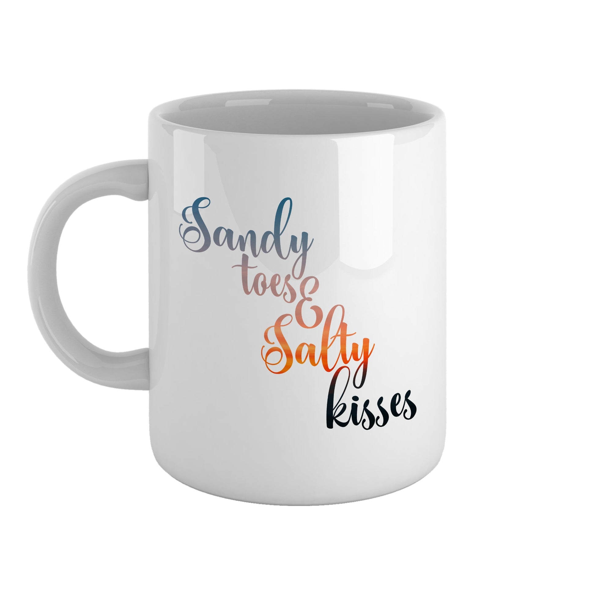 Sandy toes and salty kisses | Ceramic mug-Ceramic mug-Adnil Creations