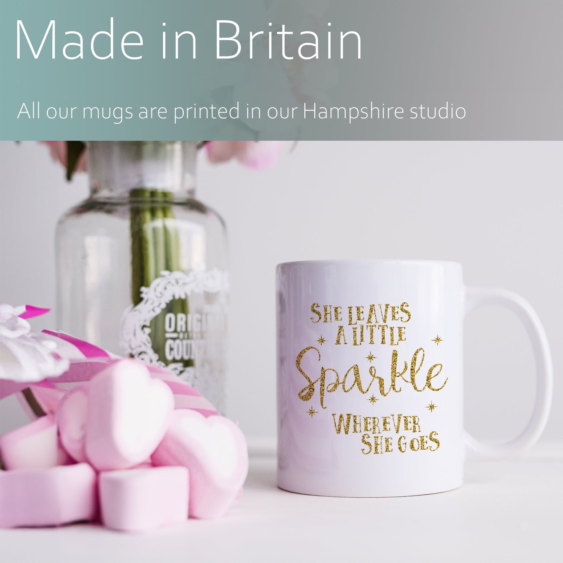 She leaves a little sparkle wherever she goes | Ceramic mug-Ceramic mug-Adnil Creations