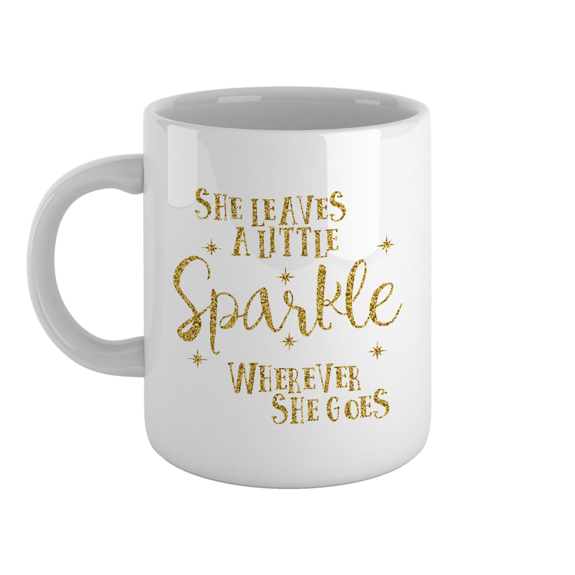 She leaves a little sparkle wherever she goes | Ceramic mug-Ceramic mug-Adnil Creations