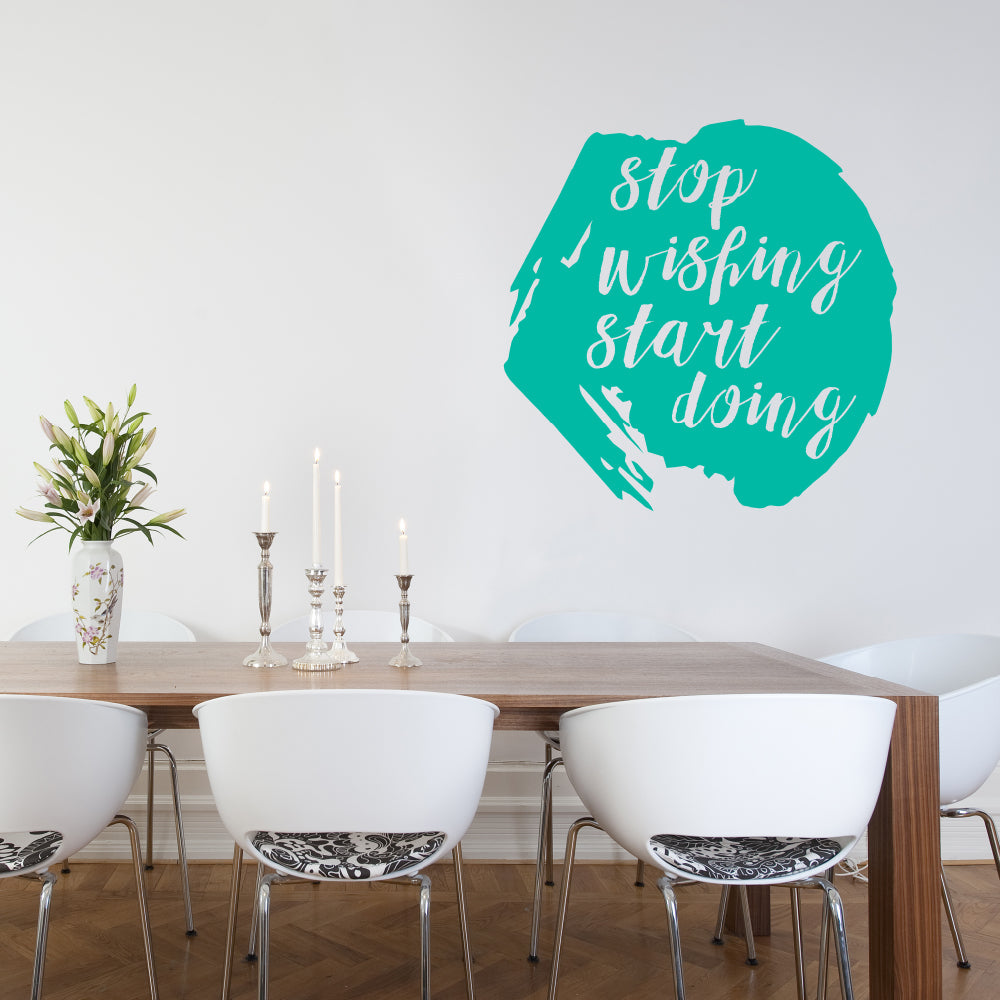 Stop wishing start doing | Wall quote-Wall quote-Adnil Creations