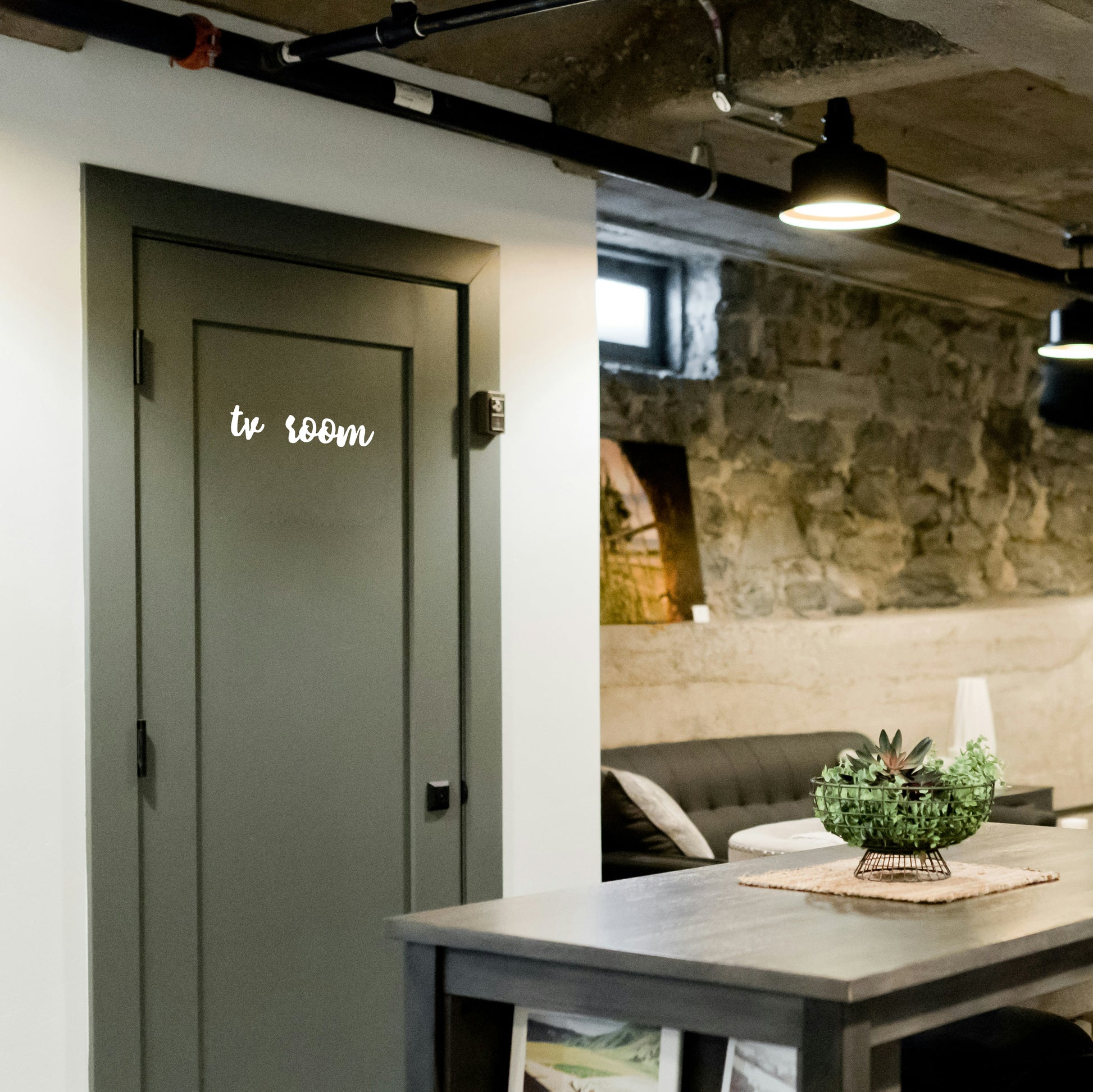 TV room | Door decal-Door decal-Adnil Creations