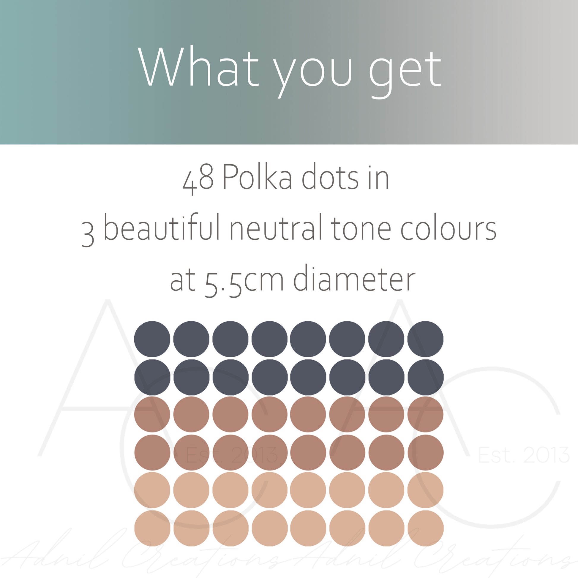 Gender neutral polka dots | Fabric wall stickers-Fabric wall stickers-Adnil Creations