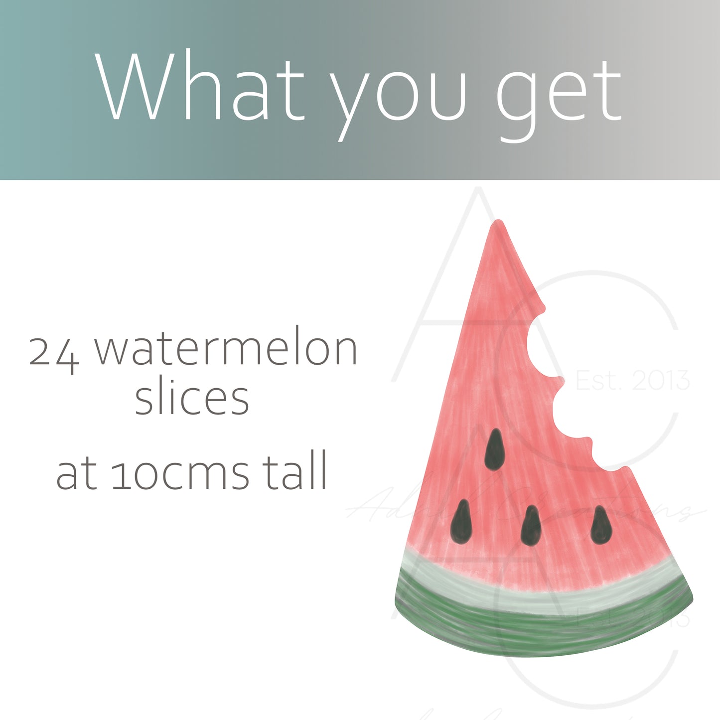 Watermelon slices | Fabric wall stickers
