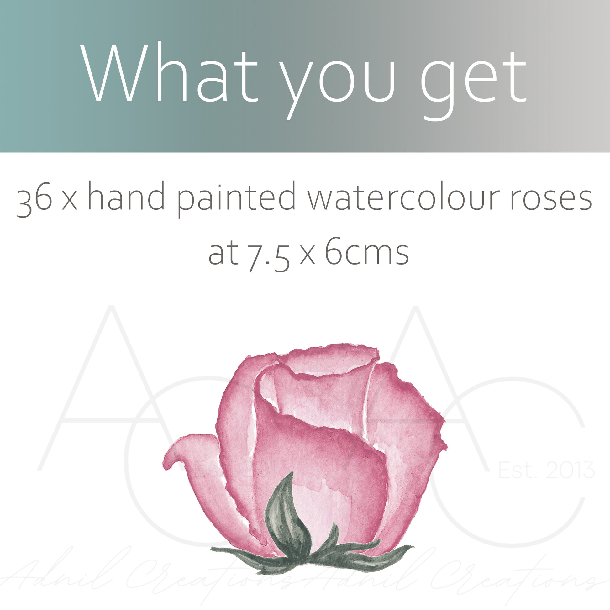 Watercolour roses | Fabric wall stickers-Fabric wall stickers-Adnil Creations