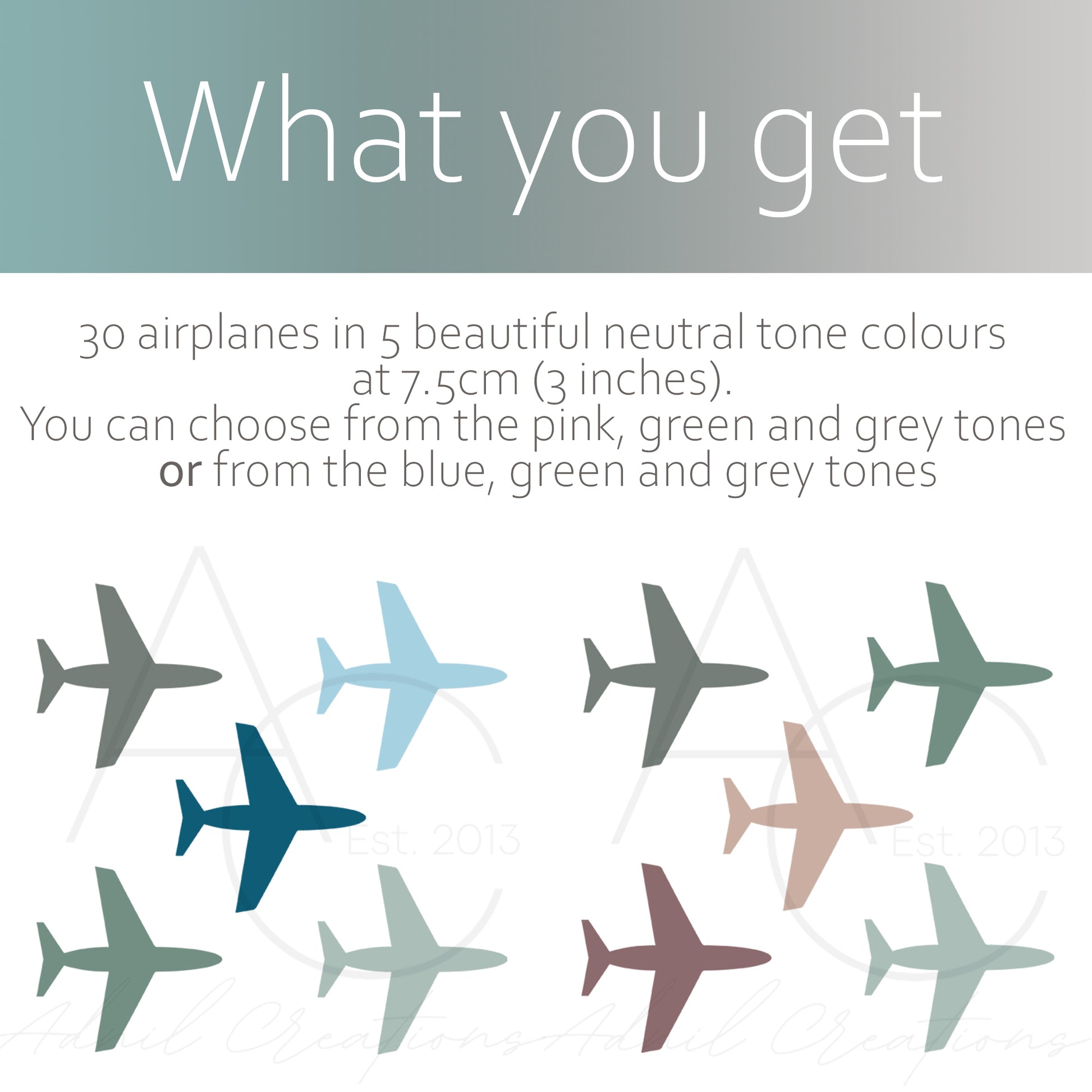 Airplane decals | Fabric wall stickers-Fabric wall stickers-Adnil Creations
