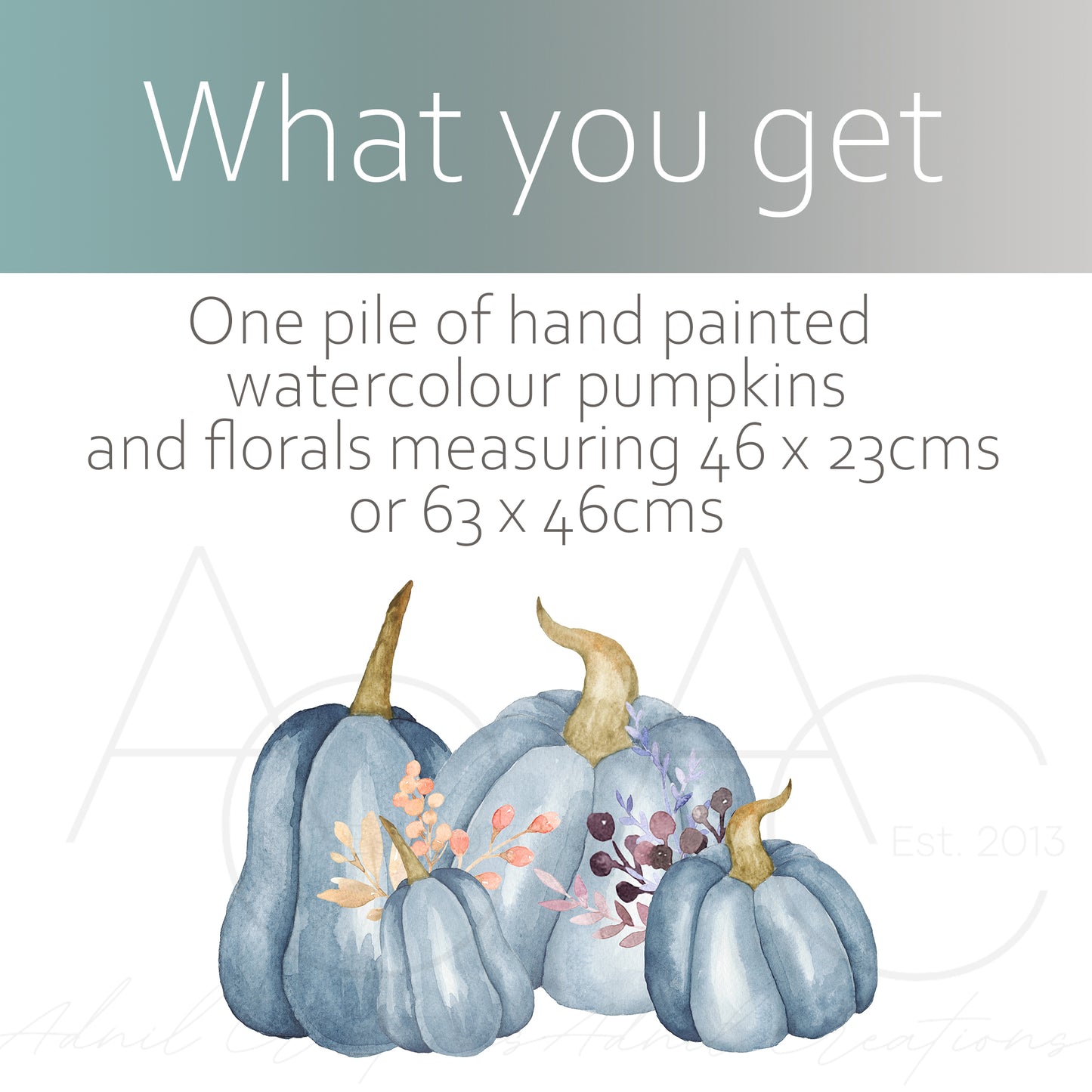 Watercolour pumpkins | Fabric wall stickers
