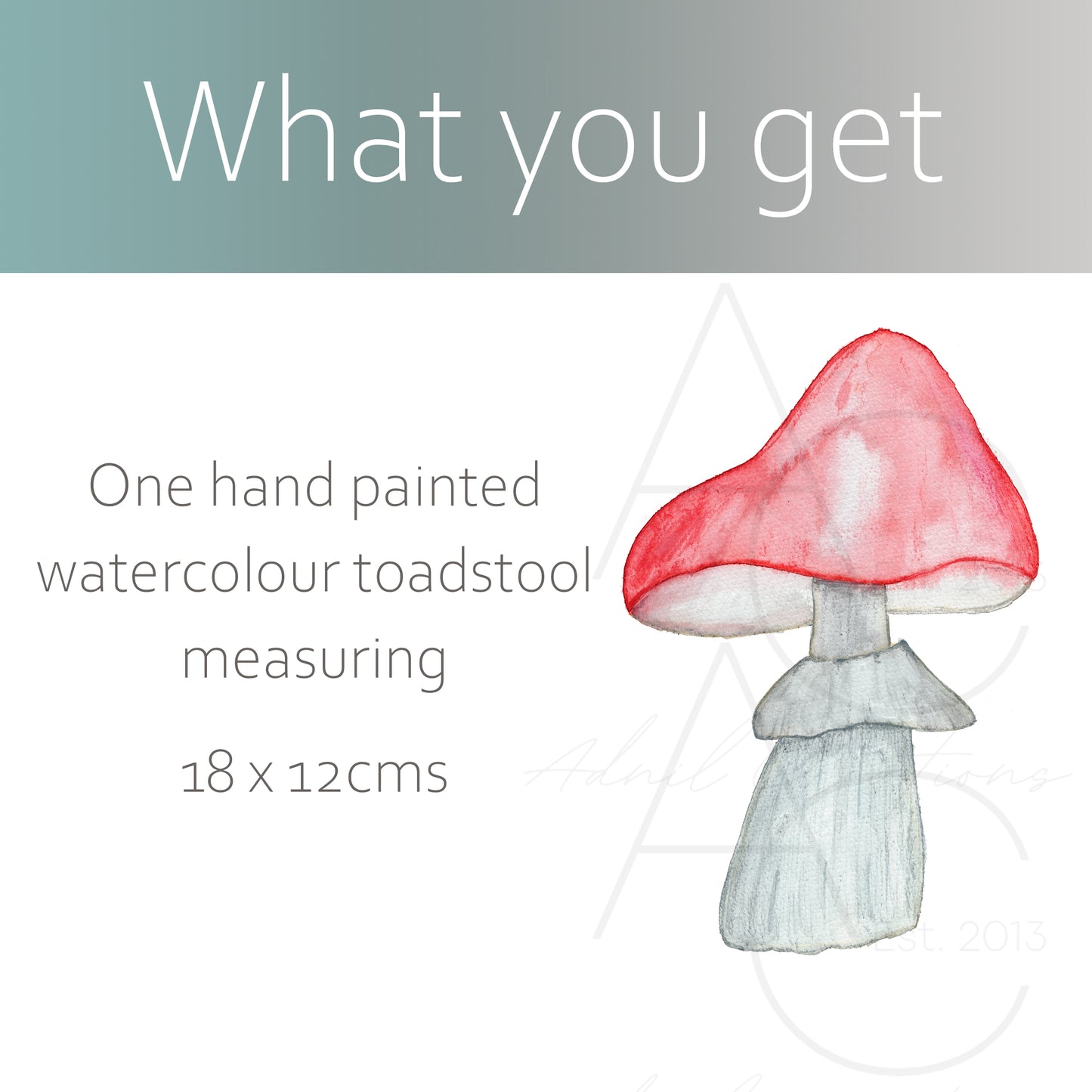 Watercolour mushroom | Fabric wall stickers