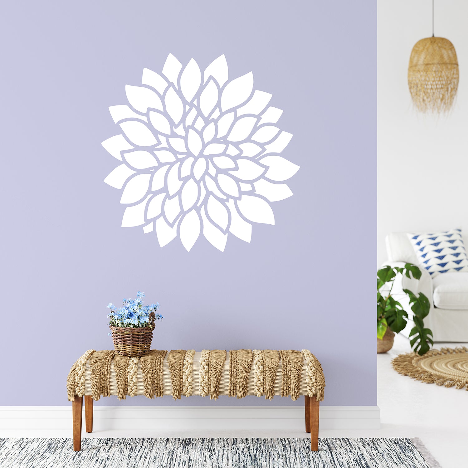 Dahlia flower | Wall decal-Wall art-Adnil Creations