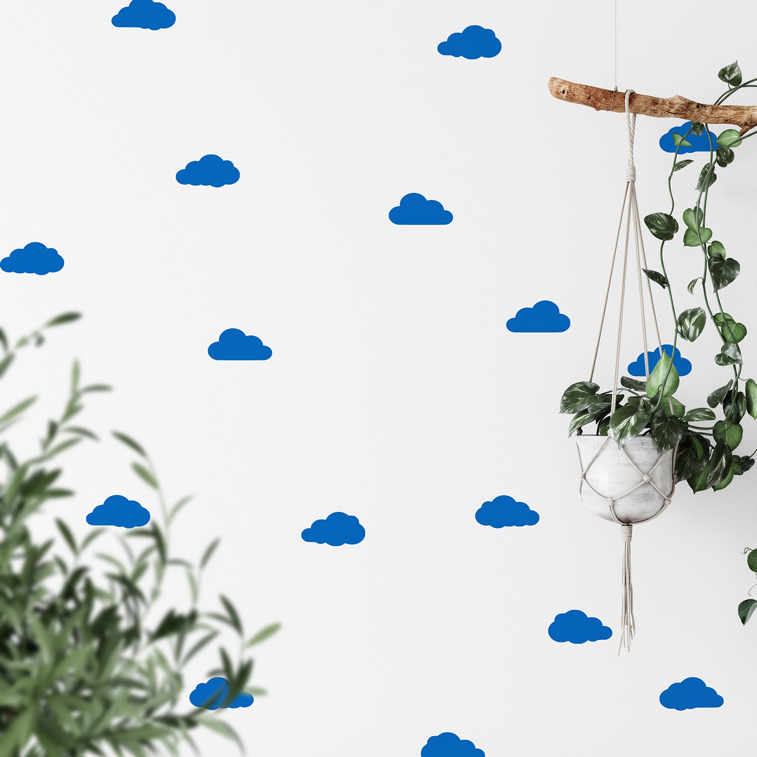Little fluffy clouds | Wall pattern-Repeating pattern-Adnil Creations
