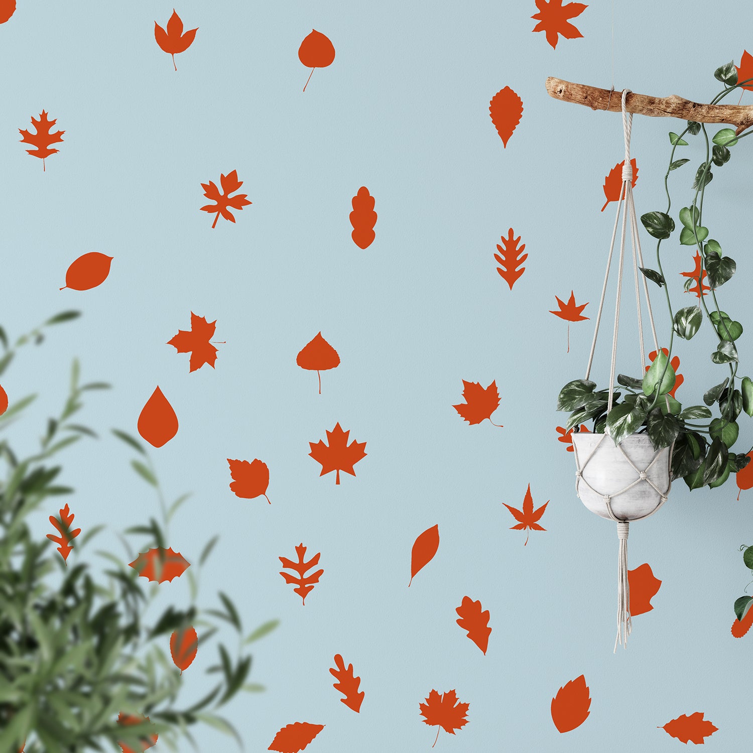 Autumn leaves | Wall pattern-Repeating pattern-Adnil Creations