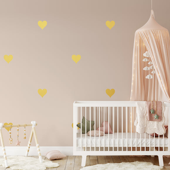 Set of 50 love hearts | Wall pattern