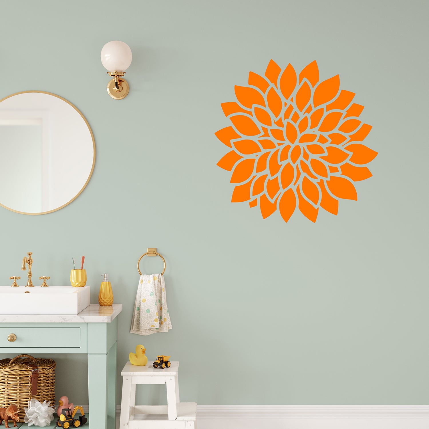 Dahlia flower | Wall decal-Wall art-Adnil Creations