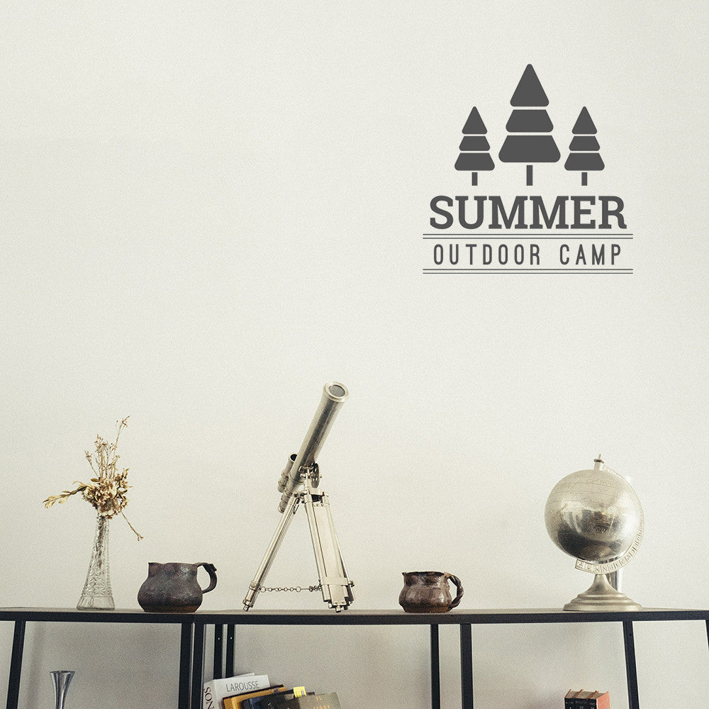 Summer outdoor camp | Wall decal - Adnil Creations