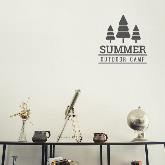 Summer outdoor camp | Wall decal - Adnil Creations
