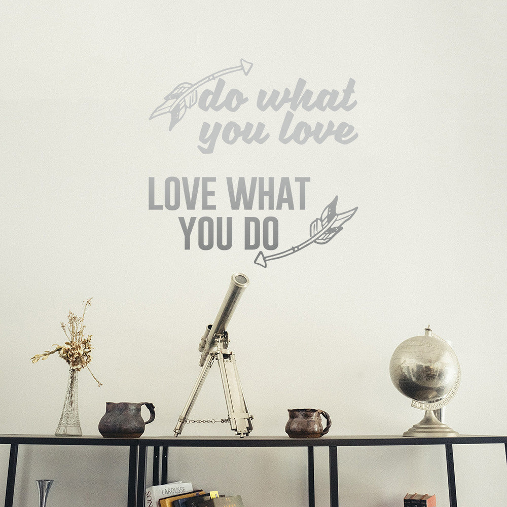 Do what you love, love what you do | Wall quote - Adnil Creations
