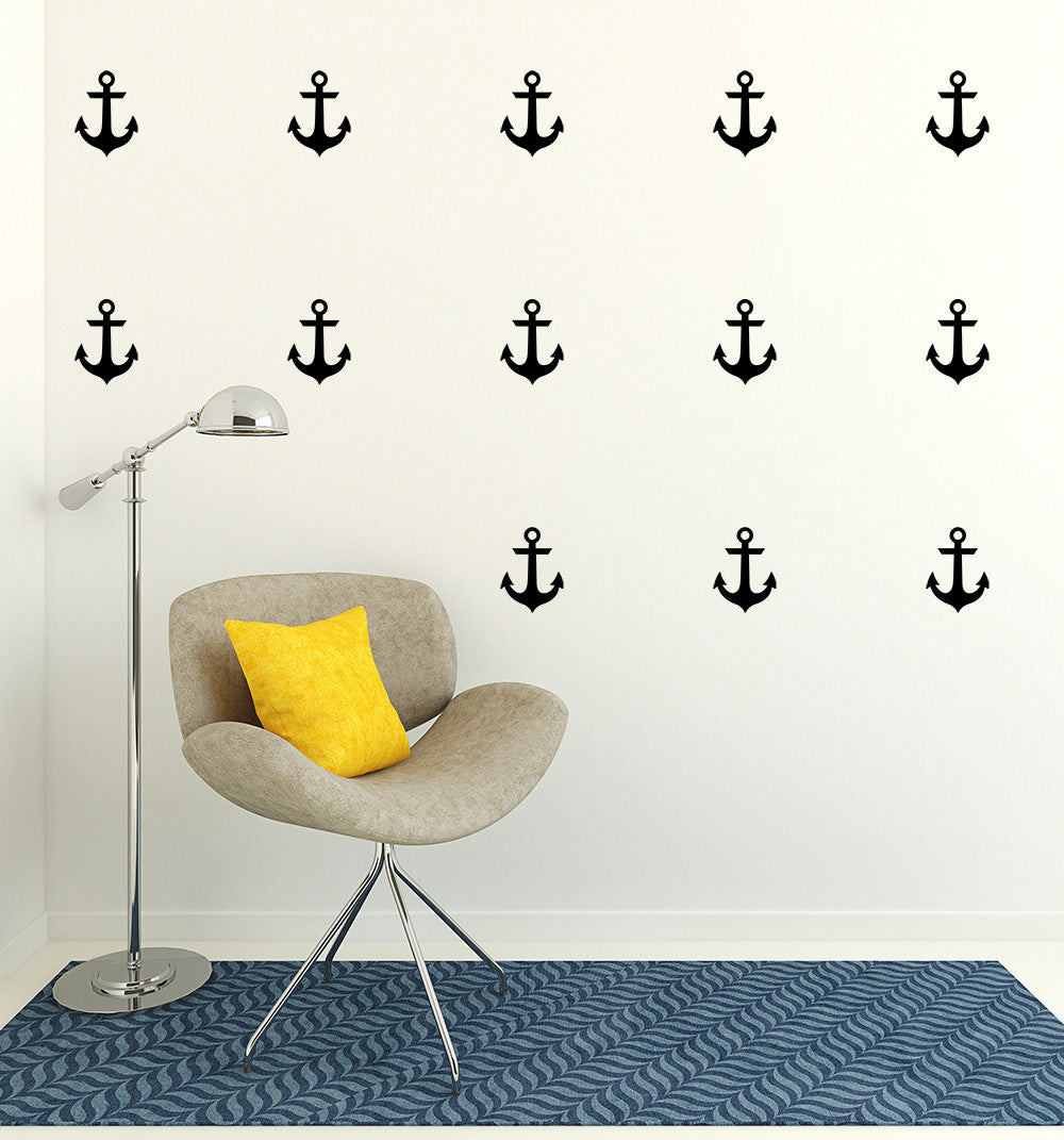 Set of 50 nautical anchors | Wall pattern - Adnil Creations