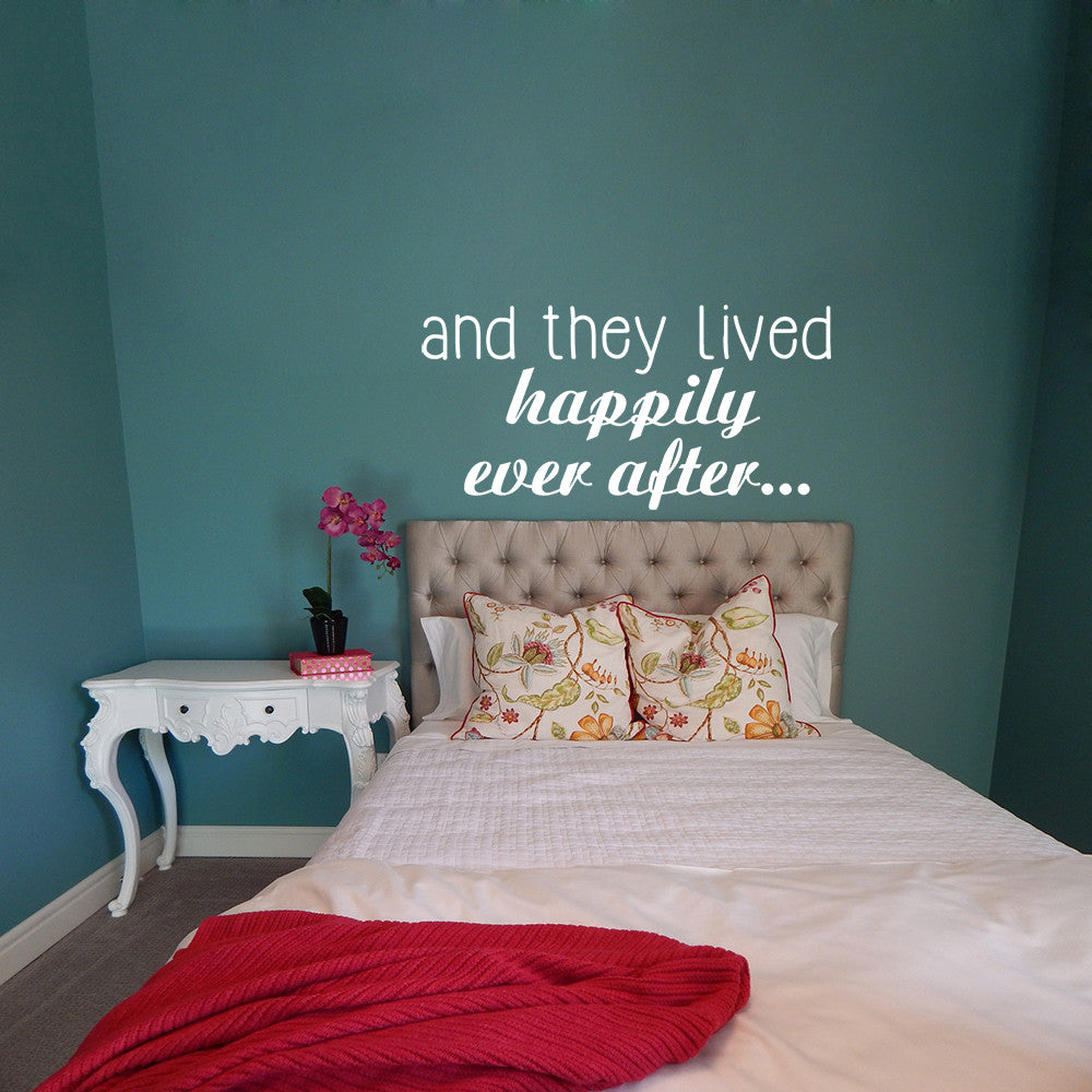 And they lived happily ever after... | Wall quote - Adnil Creations