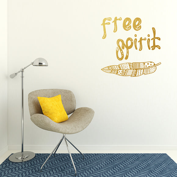Free spirit | Wall quote - Adnil Creations