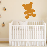 Teddy bear with name | Monogram decal - Adnil Creations