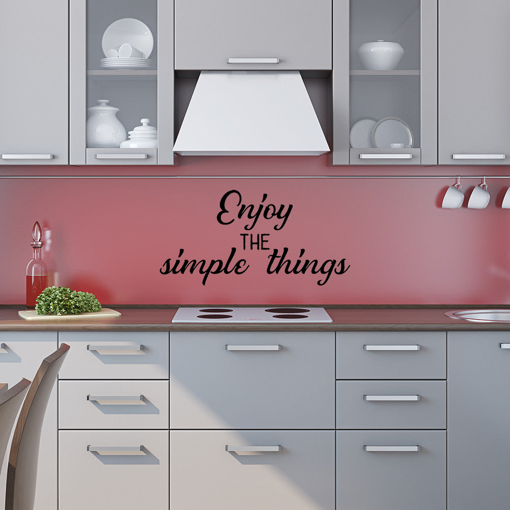 Enjoy the simple things | Wall quote - Adnil Creations