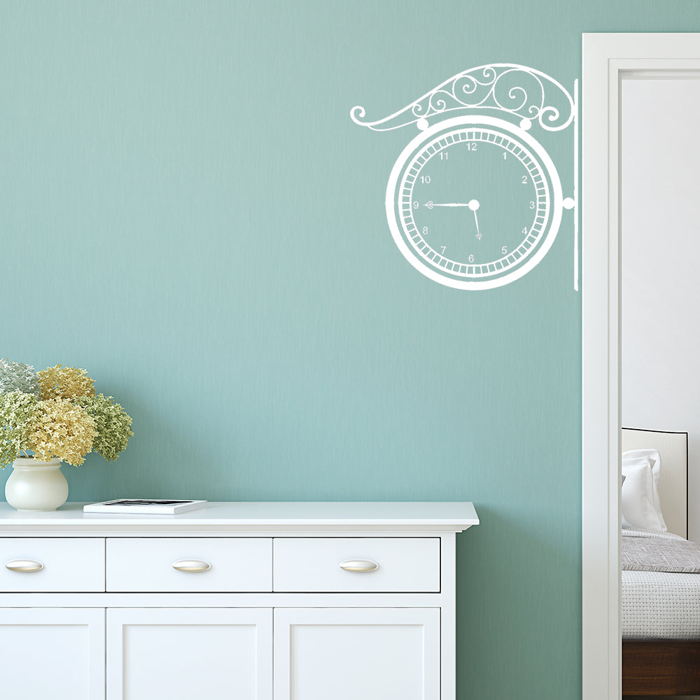 Train station wall clock | Wall decal - Adnil Creations