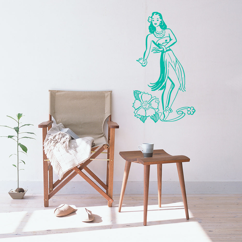 Hawaiian hula girl | Wall decal - Adnil Creations