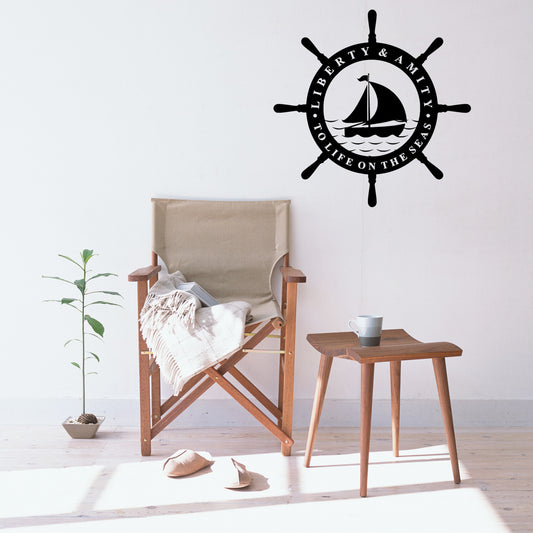 Liberty and amity to life on the seas | Wall decal - Adnil Creations