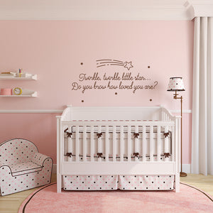 Twinkle, twinkle little star... do you know how loved you are? | Wall quote - Adnil Creations