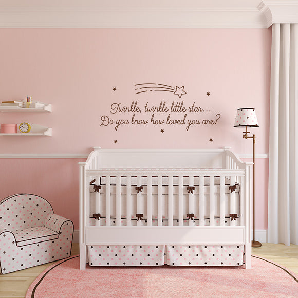 Twinkle, twinkle little star... do you know how loved you are? | Wall quote - Adnil Creations
