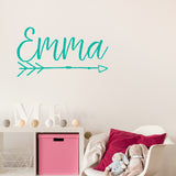 Script name with bohemian arrow | Monogram decal - Adnil Creations
