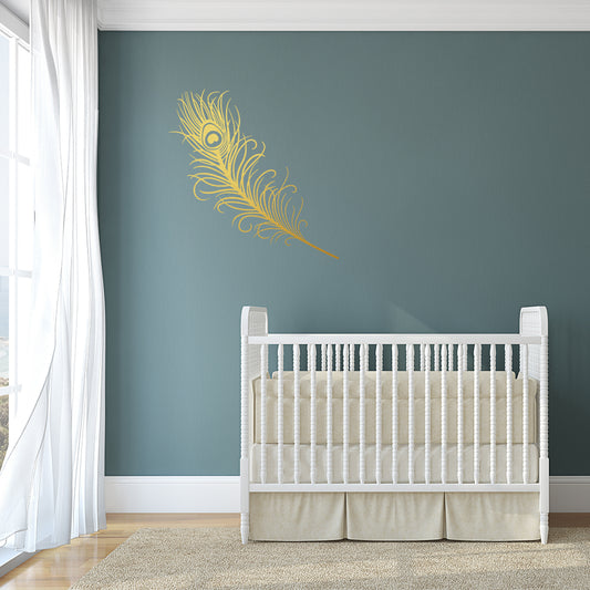 Peacock feather | Wall decal - Adnil Creations