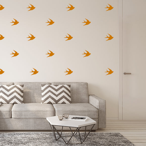Set of 50 swallows | Wall pattern - Adnil Creations