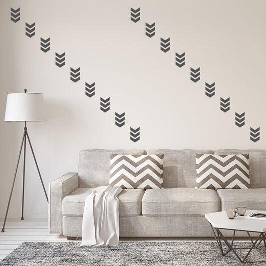 Set of 50 triple chevrons | Wall pattern - Adnil Creations