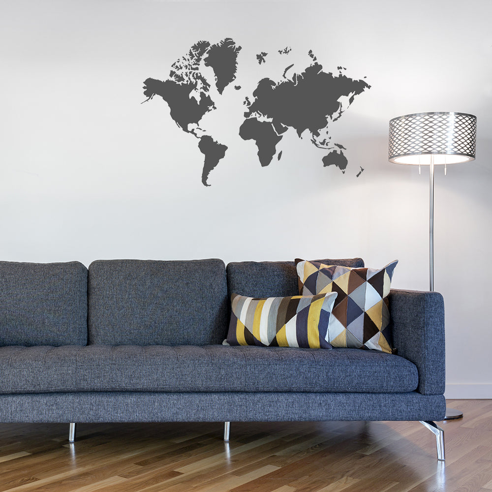 World map | Wall decal - Adnil Creations