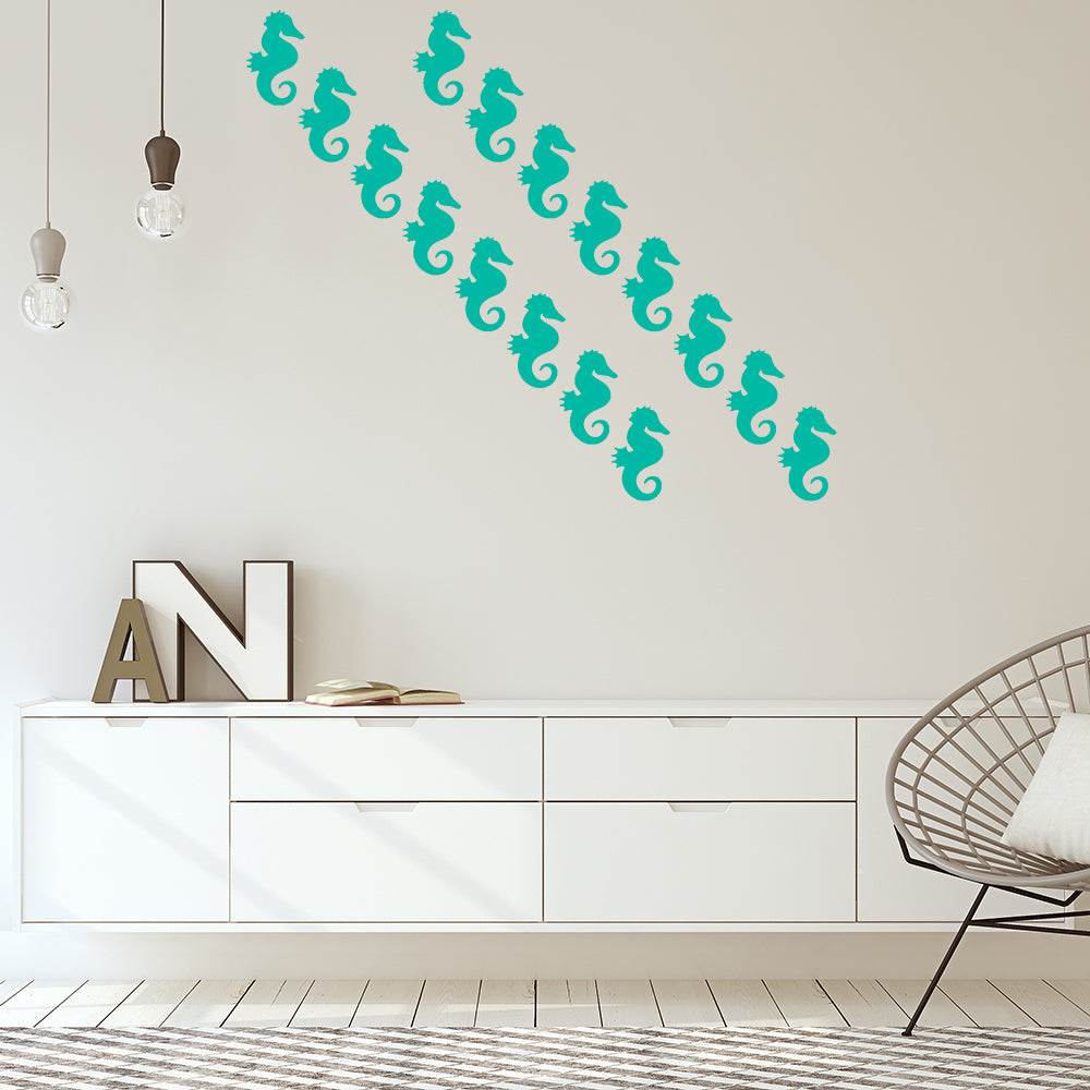 Set of 50 seahorses | Wall pattern - Adnil Creations