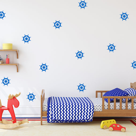 Set of 50 ships wheels | Wall pattern