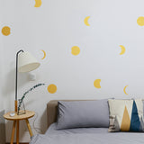 Set of 50 moon phases | Wall pattern