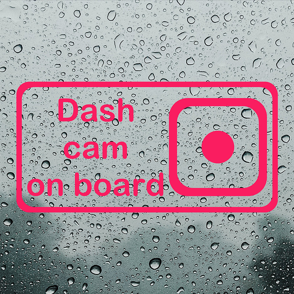 Dash cam on board | Bumper sticker-Bumper stickers-Adnil Creations