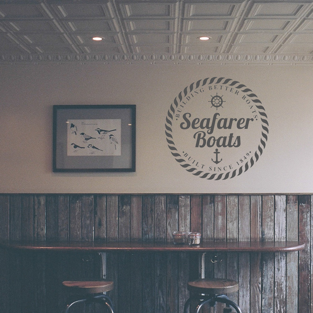 Seafarer boats Wall decal Adnil Creations