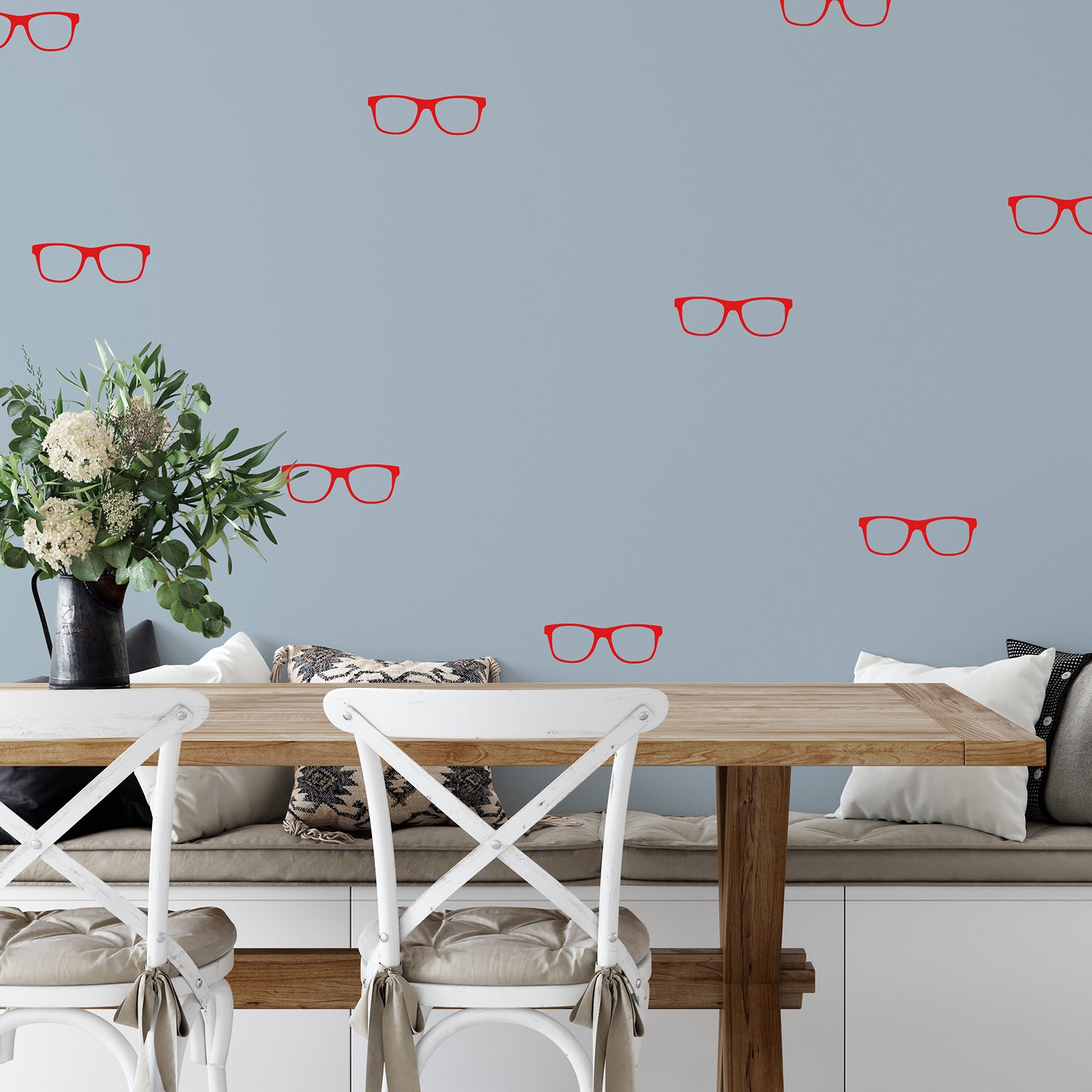 Hipster glasses | Wall pattern-Repeating pattern-Adnil Creations
