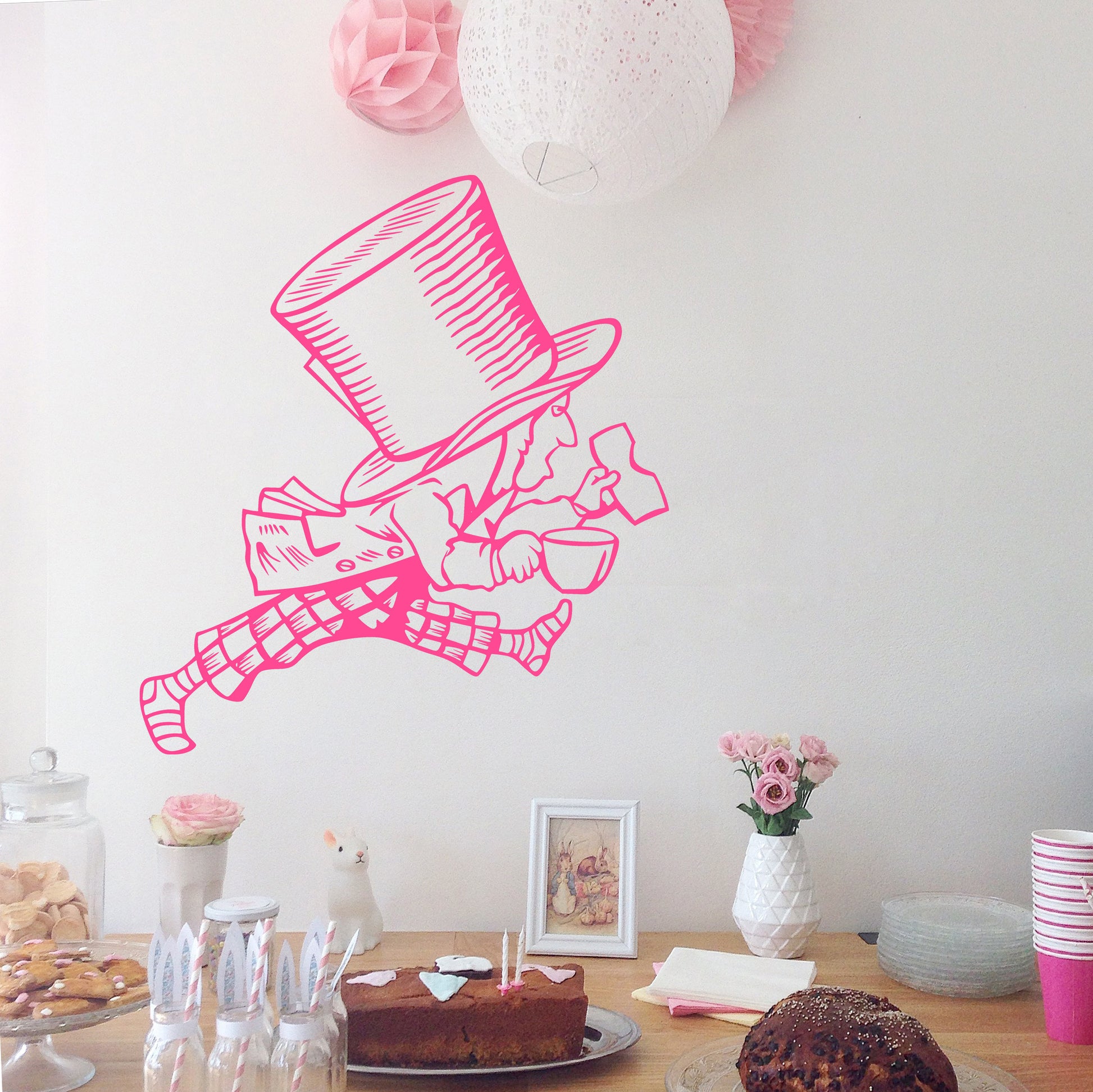 Mad hatter | Alice's adventures in Wonderland | Wall decal - Adnil Creations