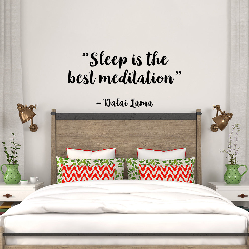 Sleep is the best meditation | Wall quote - Adnil Creations
