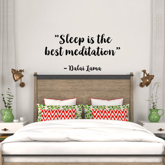 Sleep is the best meditation | Wall quote - Adnil Creations