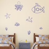 Underwater theme set | Wall decal - Adnil Creations