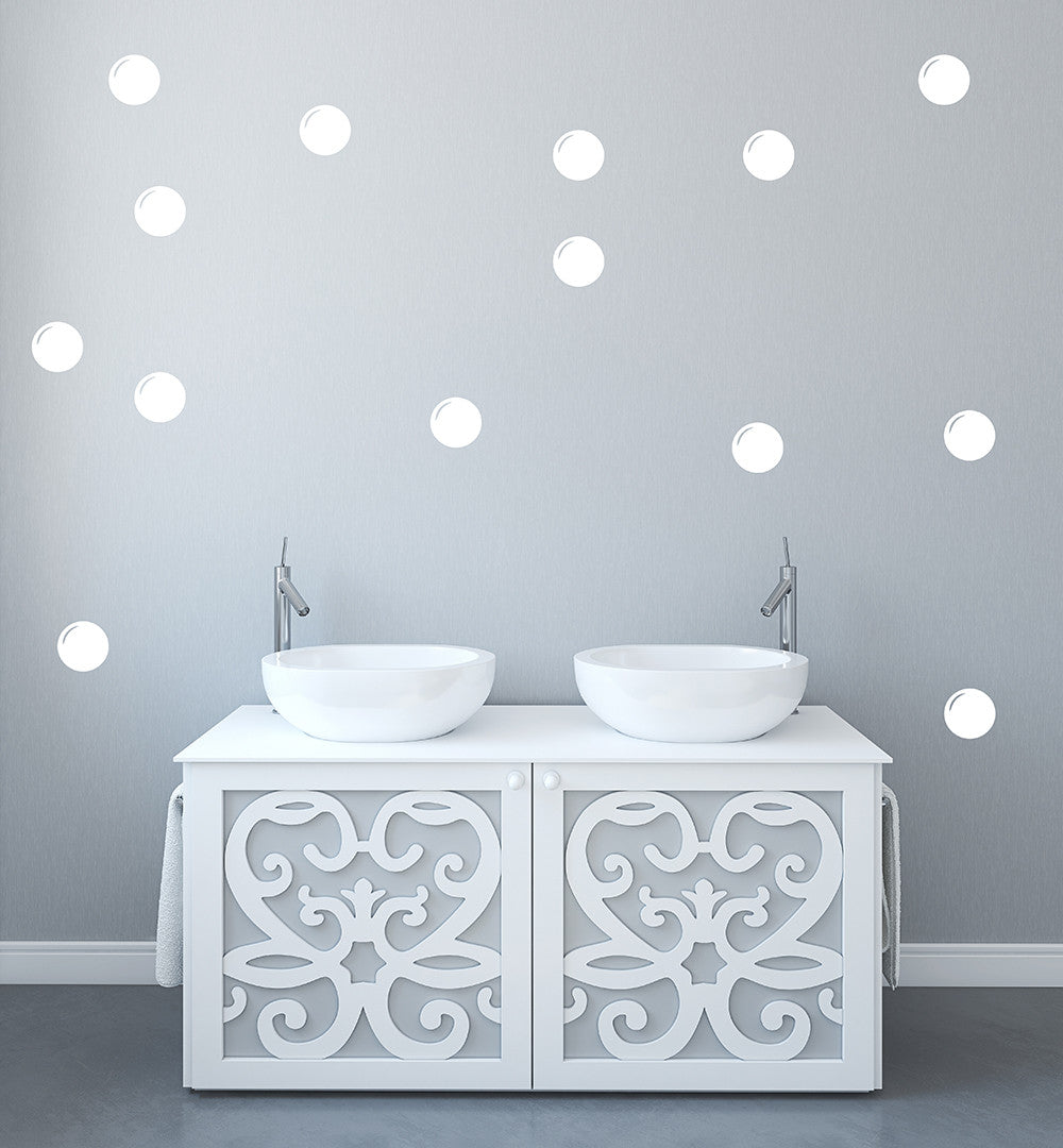 Set of 50 bathroom bubbles | Wall pattern - Adnil Creations
