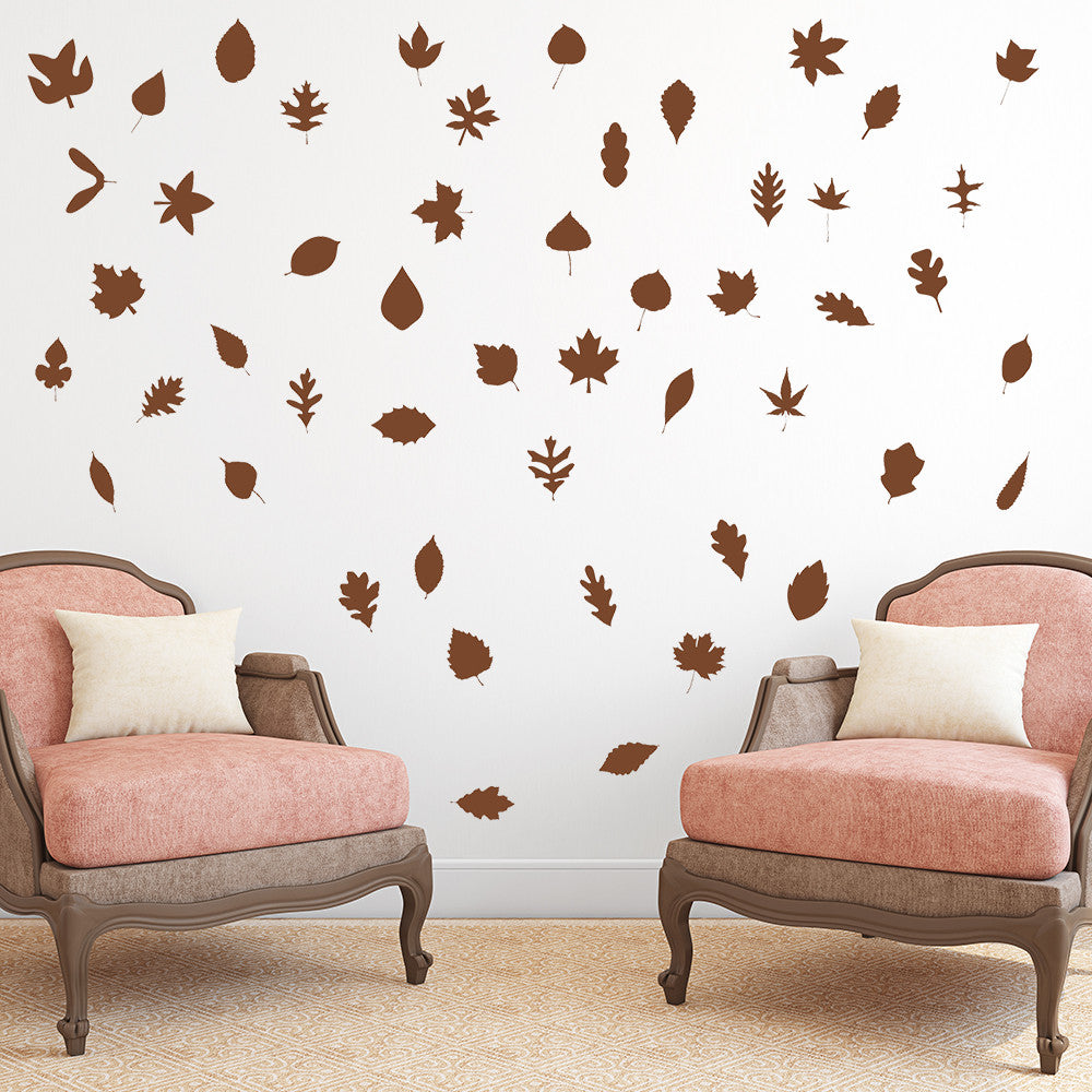 Set of 50 autumn leaves | Wall pattern - Adnil Creations