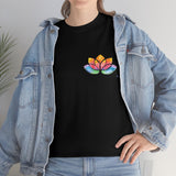 Watercolour Lotus Yoga Tee | Unisex Heavy Cotton Tee