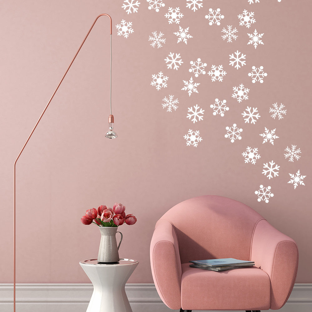 Set of 50 winter snowflakes | Wall pattern - Adnil Creations
