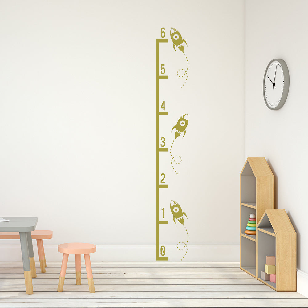 Rocket height chart | Wall decal | Stylish vinyl stickers for home ...