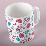 Ponies and diamonds pattern | Ceramic mug - Adnil Creations